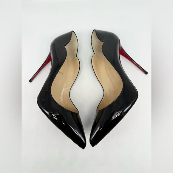 Christian Louboutin Black Patent Leather Hot Chick 100mm pumps EU 42 - Picture 4 of 11